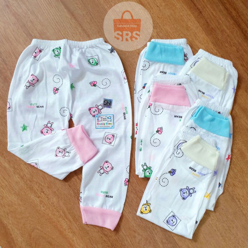 Jual 6 Pcs 1 2 Lusin Celana Panjang Bayi SNI 0 6 Bulan Ban Happy Time