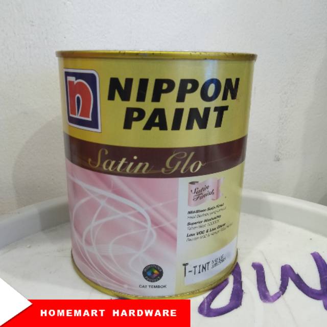 Jual Cat Dinding Satin 1Lt Nippo Paint Satin Glo Shopee Indonesia