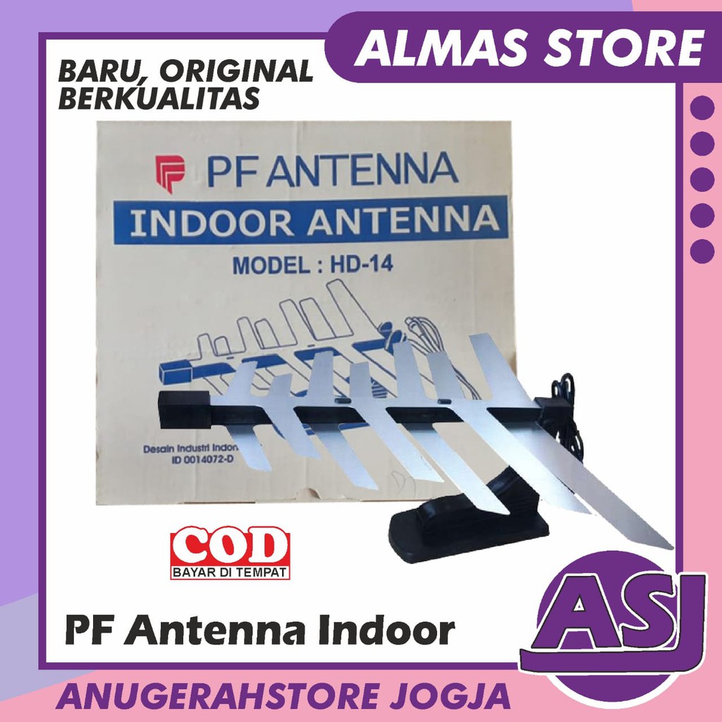 Jual Antenna TV Digital PF HD 14 Antena TV Remote Led Indoor Shopee