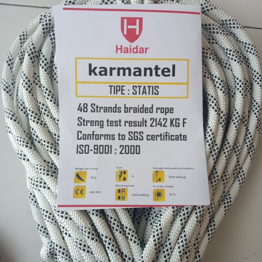 Jual Tali Karmantel Statis Ropes Titan 14mm 10 Meter Shopee Indonesia