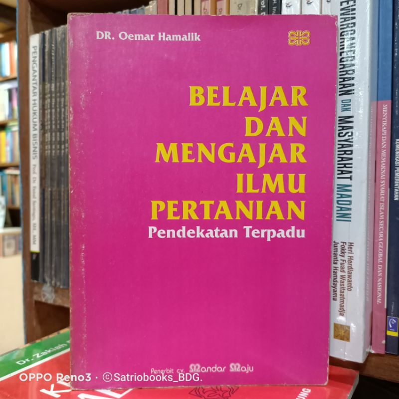 Jual Belajar Dan Mengajar Ilmu Pertanian Pendekatan Terpadu Dr