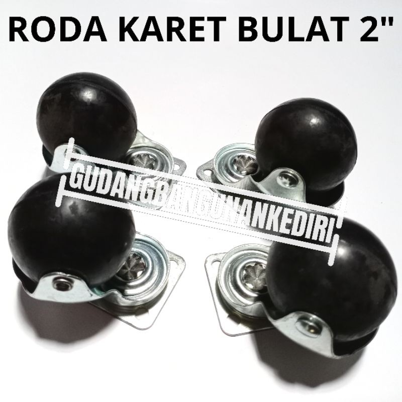 Jual Roda Karet 2 Roda Kursi Bulat Roda Caster Roda Karet Bulat