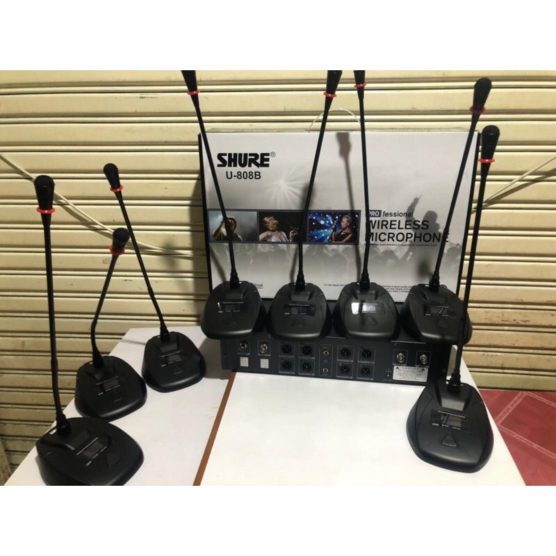 Jual Mic Wireless Podium Shure U B Isi Mic Meja Wireless Shopee