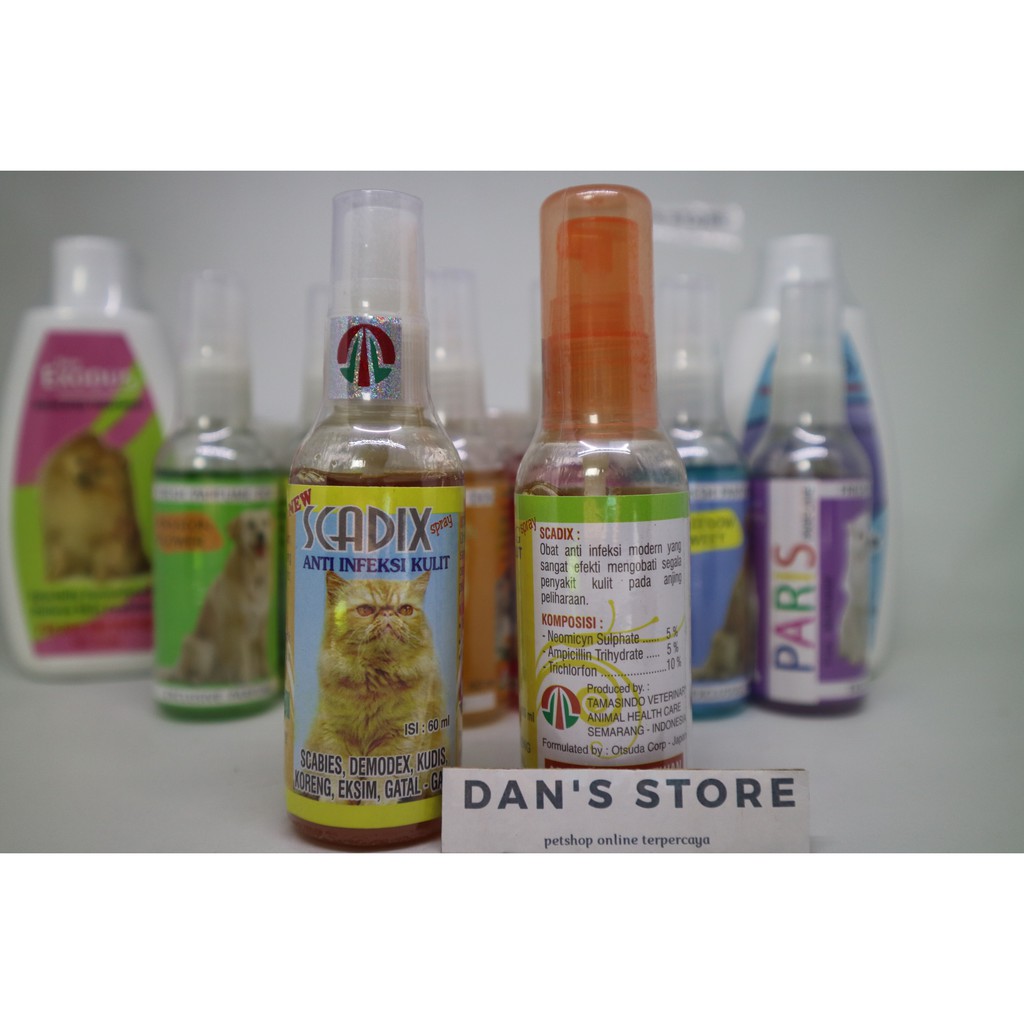 Jual Scadix Cat Spray Obat Anti Infeksi Kulit Kucing Scabies Kudis