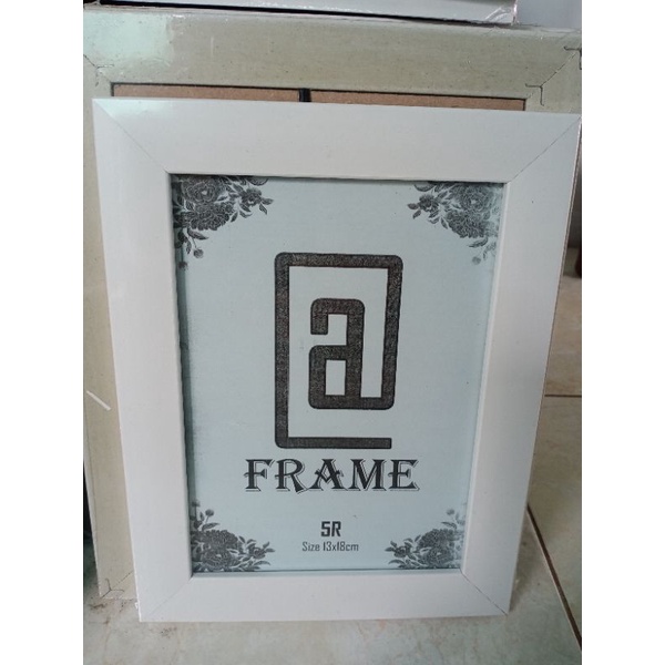 Jual Bingkai Pigura Frame 5R Putih 13x18 Cm Shopee Indonesia