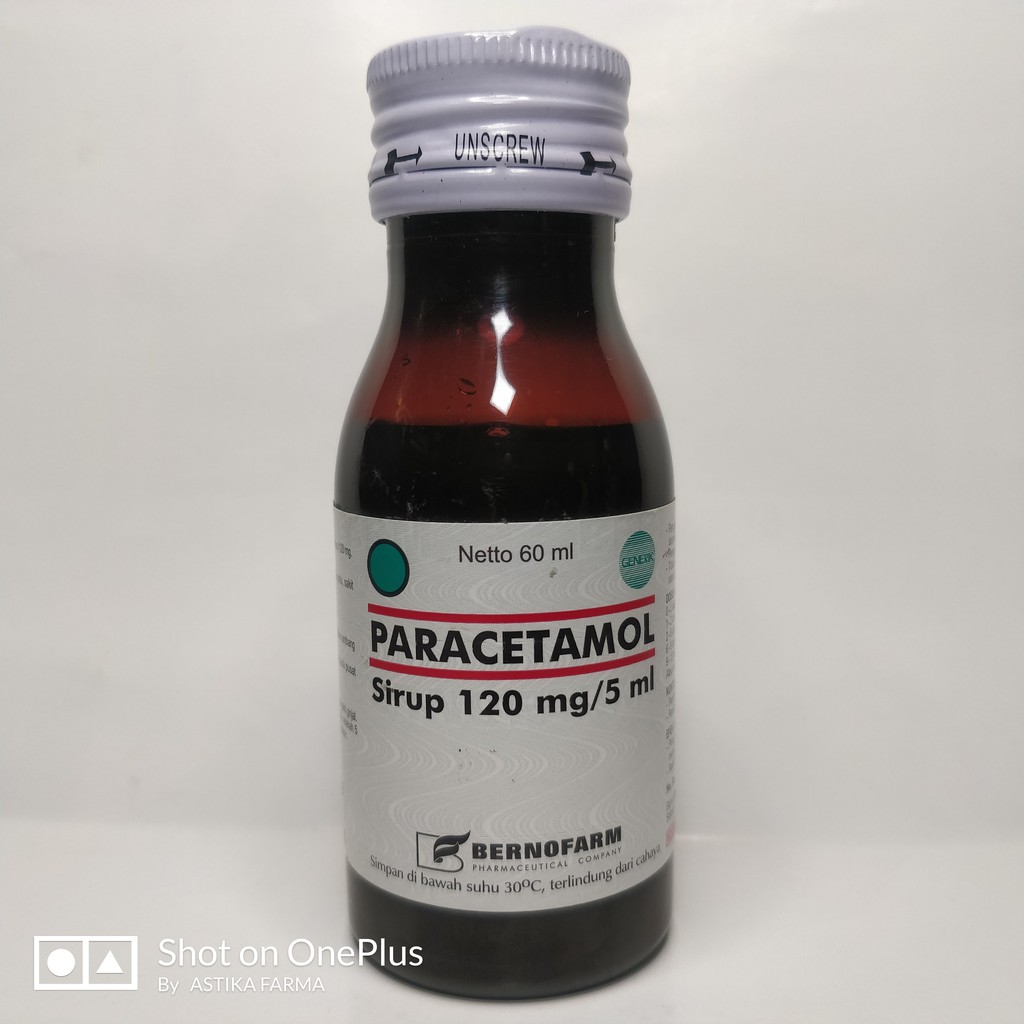 Jual PARACETAMOL SIRUP 60ML 120MG 5ML Bernofarm Shopee Indonesia