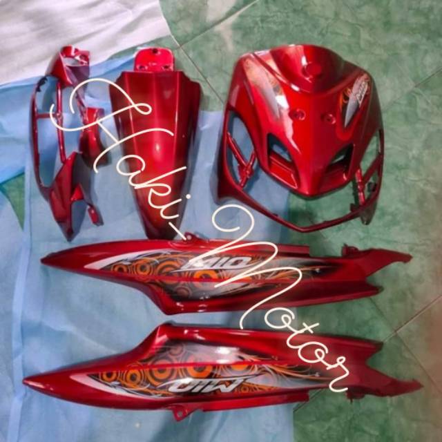 Jual Full Body Alus Mio Smile Merah Striping Shopee Indonesia