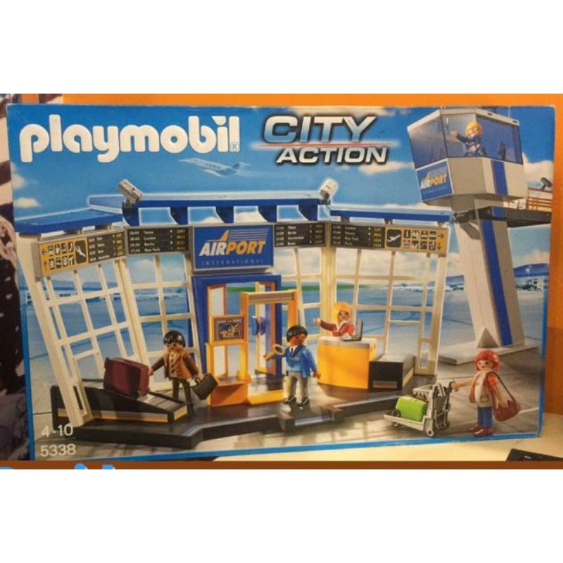 Jual Playmobil City Action Airport With Control Tower Shopee