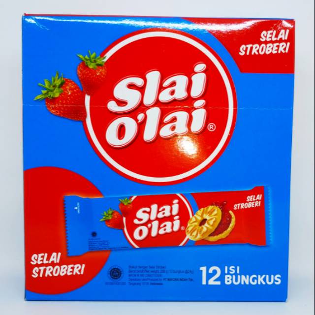 Jual Aneka Snack Slai Olai Strawberry Blueberry 1 Box Isi 12 Pcs 24