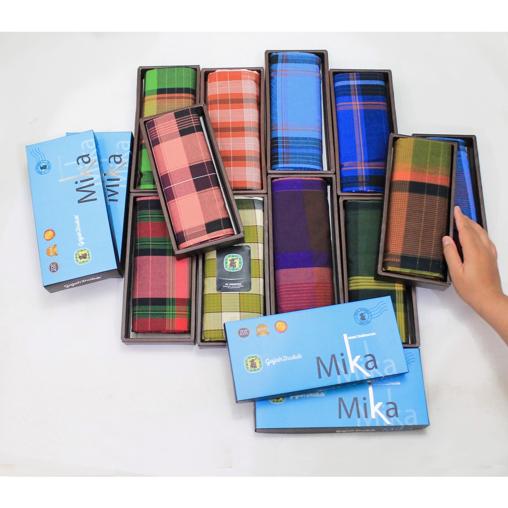 Jual Sarung Tenun Gajah Duduk Mika Motif Warna Kain Pria Dewasa