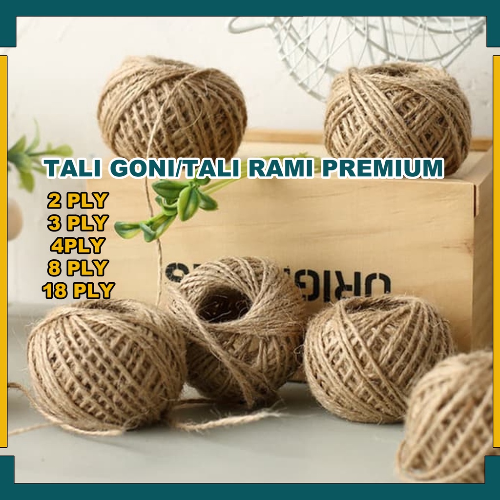 Jual Tali Goni Tali Rami Premium Tali Undangan Tali Box Hampers