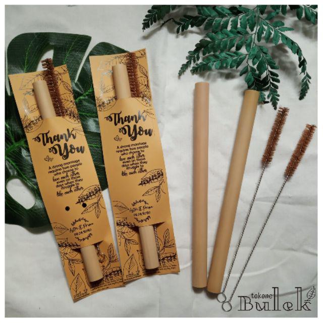 Jual Souvenir Sedotan Bambu Dan Sikat Souvenir Sedotan Bambu Straw