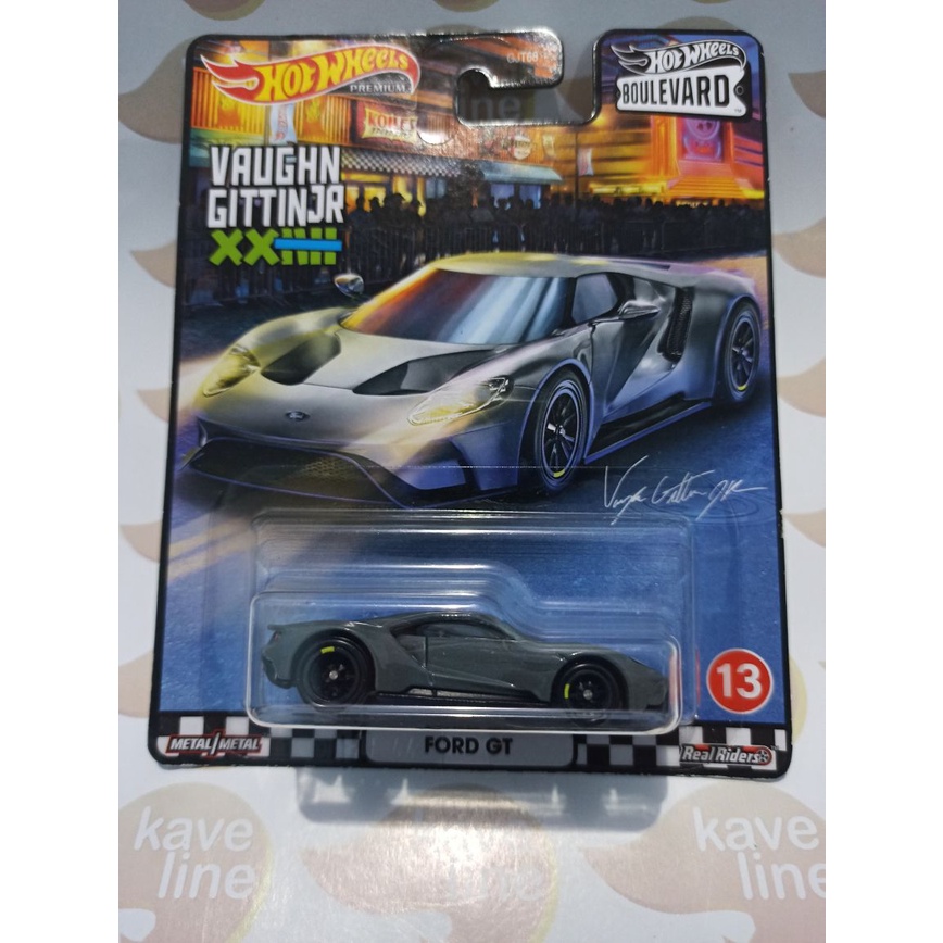 Jual Hotwheels Ford GT Abu Abu Boulevard Series Premium Ban Karet