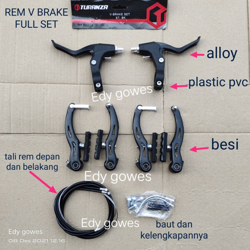 Jual Rem V Brake Fullset Rem V Brake Set Sepeda Lipat Sepeda Gunung