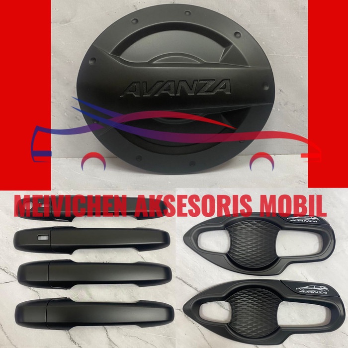 Jual Paket Tank Cover Outer Handle Hitam Mobil All New Avanza