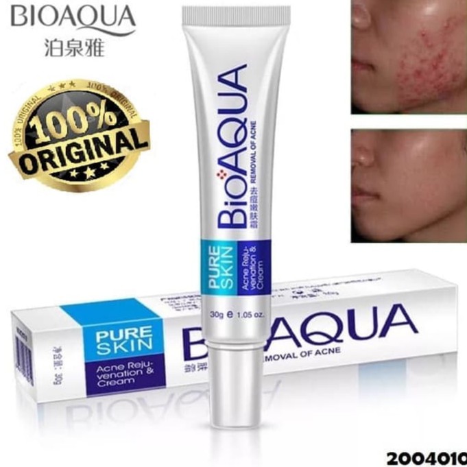 Jual BIOAQUA PURE SKIN REMOVAL OF ACNE Cream Anti JERAWAT 30g