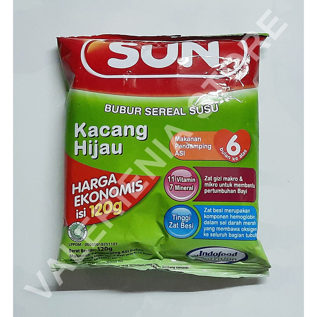 Jual SUN BUBUR SUSU SEREAL KEMASAN EKONOMIS 120gr Shopee Indonesia