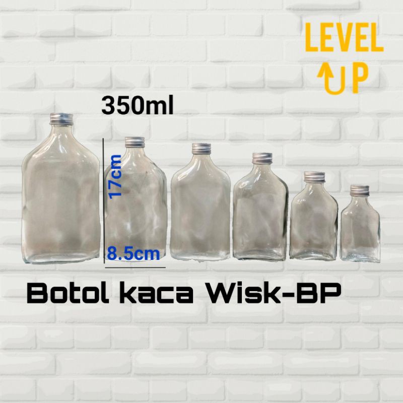 Jual BOTOL KACA POLOS PREMIUM WISK BOTOL KOPI WISK Shopee Indonesia