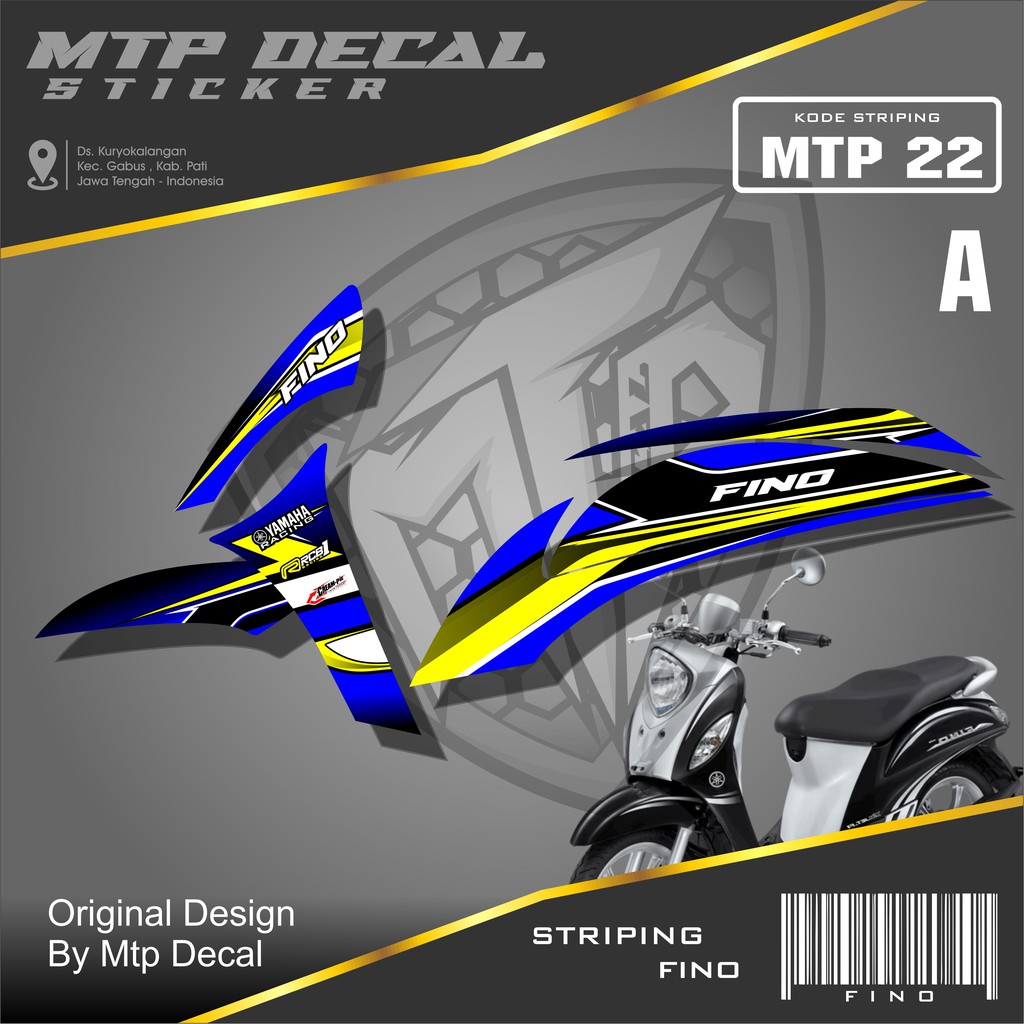 Jual Promo Murah Stiker Striping Fino Sticker Variasi Lis Motor