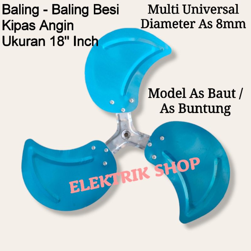 Jual BALING BALING KIPAS ANGIN BESI 18 INCH MULTI UNIVERSAL MODEL AS