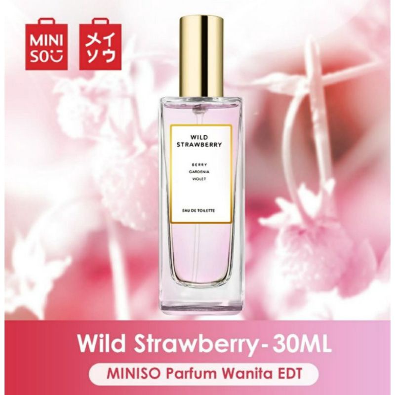 Jual Miniso Original Wild Strawberry British Pear Parfum Lady Miniso