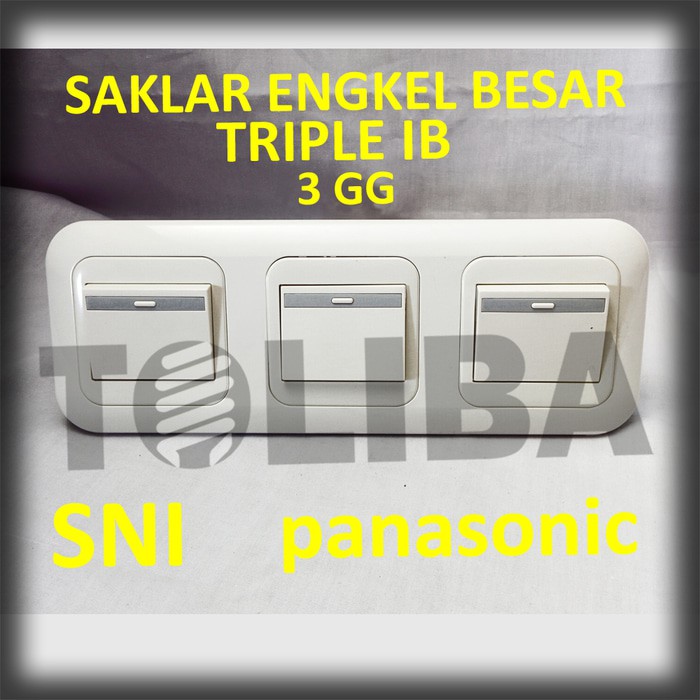 Jual Saklar Engkel Besar Triple Inbow Ib Panasonic Saklar Panasonic