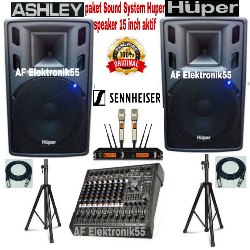 Jual Paket Sound System Speaker Aktif Inch Huper Ha Original