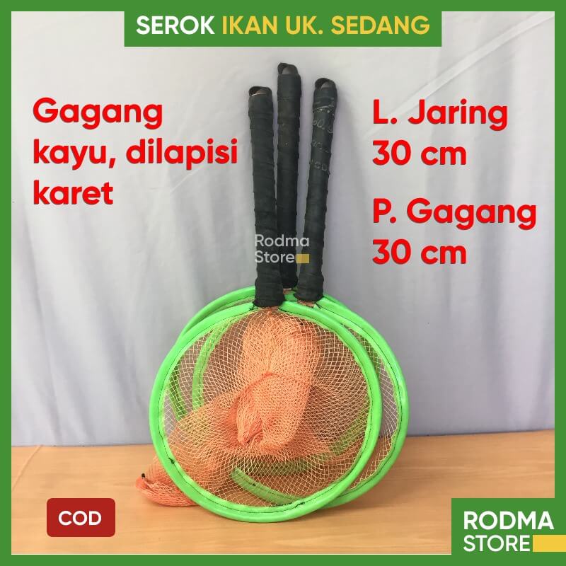 Jual Saringan Serokan Ikan Besar Koi Nila Mas Gurame Serok Seser Lamit