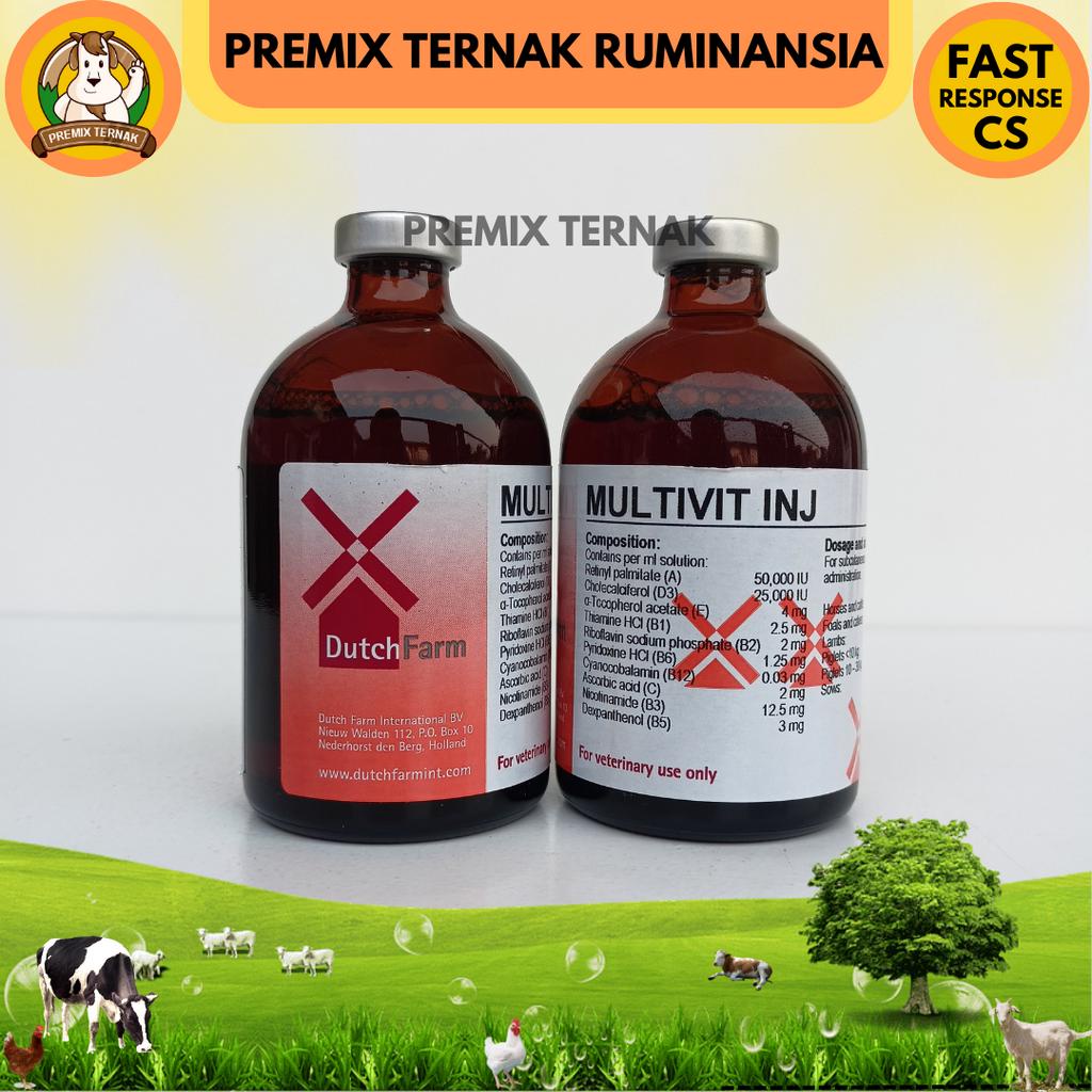 Jual Multivit Inj Ml Multivitamin Inject Lengkap Untuk Hewan Kuda