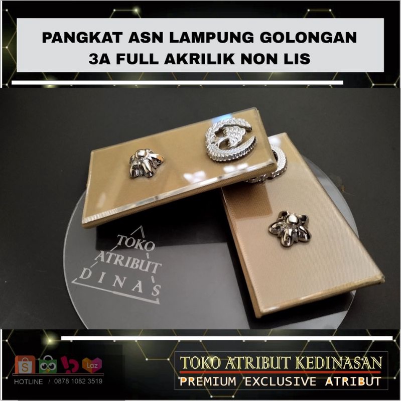 Jual Pangkat Asn Lampung Golongan A Full Akrilik Shopee Indonesia