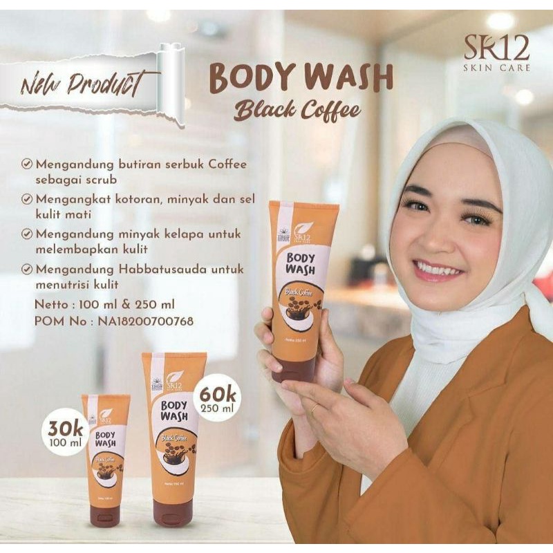 Jual Body Wash Black Coffee Sr Ml Ampuh Angkat Daki Sel Kulit Mati