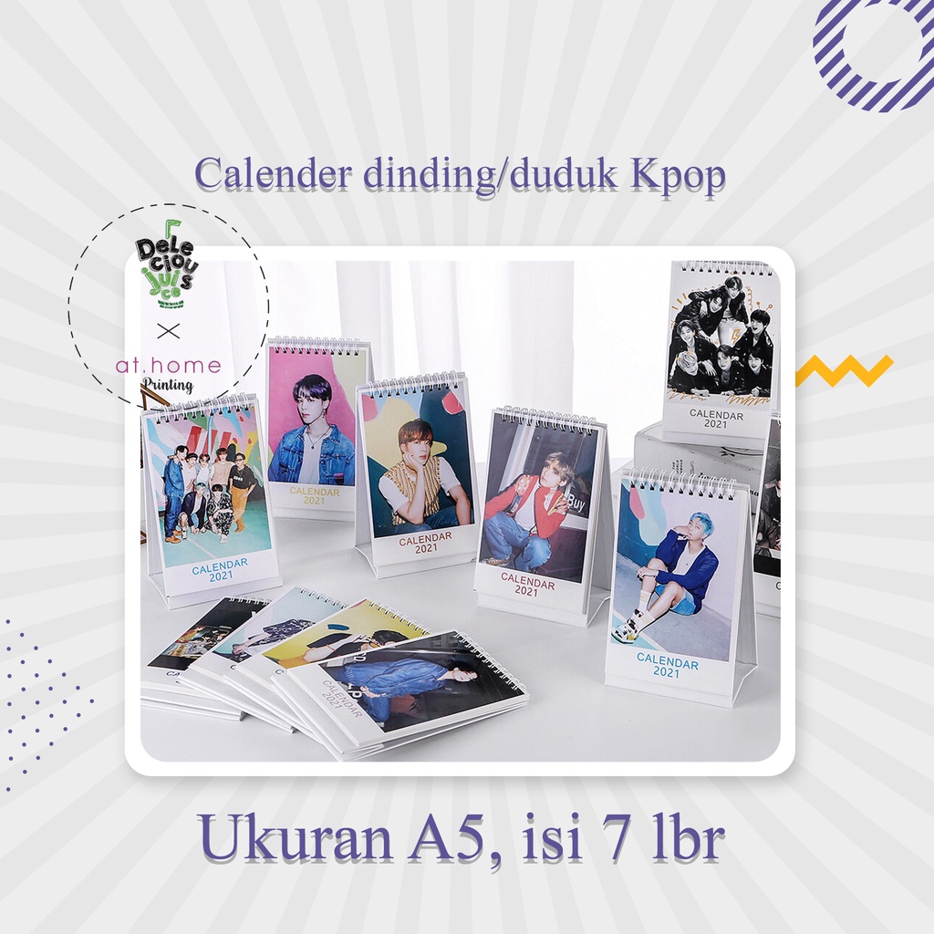 Jual Kalender Bts Nct Exo Blackpink Dll Dinding Meja Kpop Po