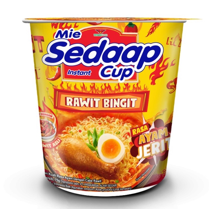 Jual Mie Sedaap Cup Rasa Baso Bleduk Rawit Bingit Goreng Korean Kuah