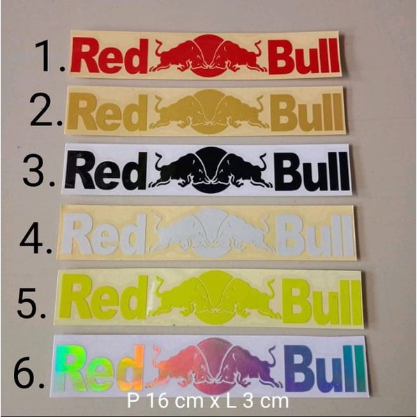 Jual Stiker Cutting Red Bull Banteng Shopee Indonesia