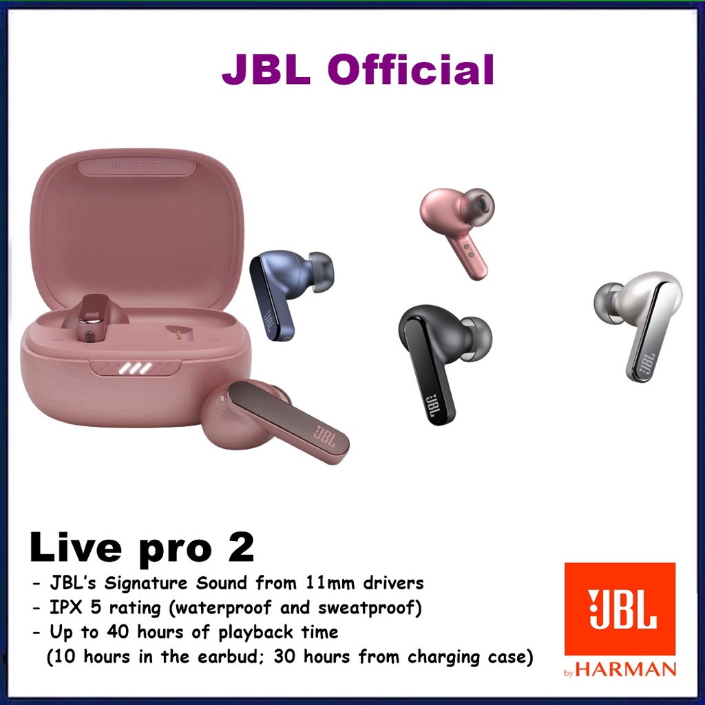 Jual JBL Live Pro 2 True Wireless Noise Cancelling Earbuds TWS Live