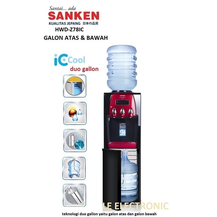 Jual Sanken Hwd Z Ic Dispenser Galon Atas Dan Galon Bawah Duo Gallon