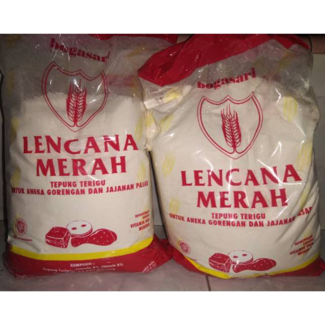 Jual TEPUNG TERIGU LENCANA MERAH 1 KG Shopee Indonesia