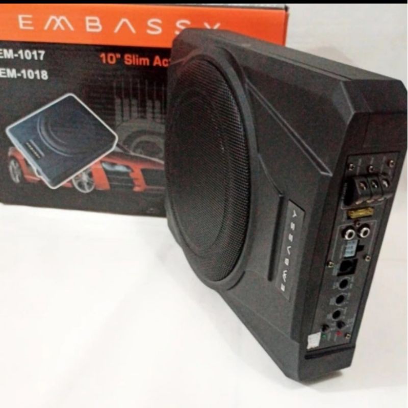 Jual Embassy Em Subwoofer Kolong Aktif Slim New Shopee