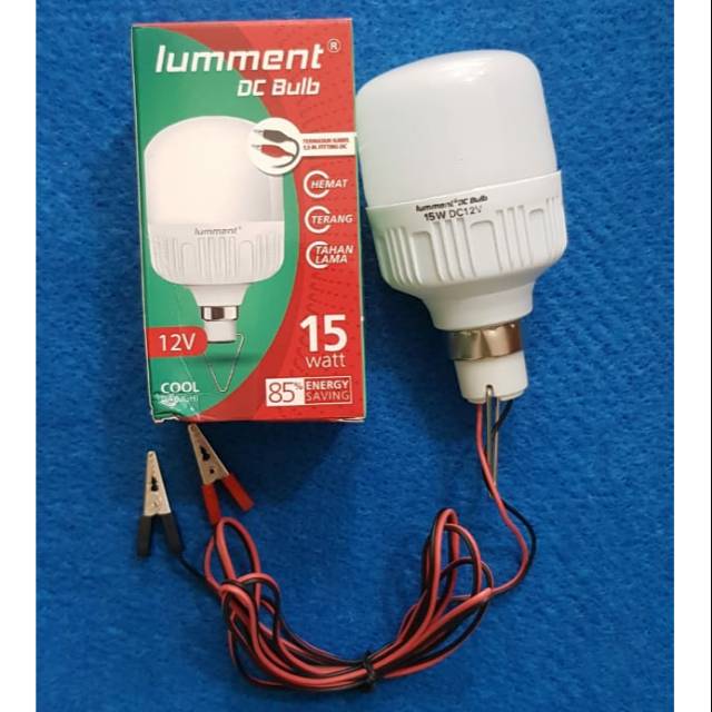 Jual LAMPU LED LUMMENT DC 15 WATT 15W AKI 12V Shopee Indonesia