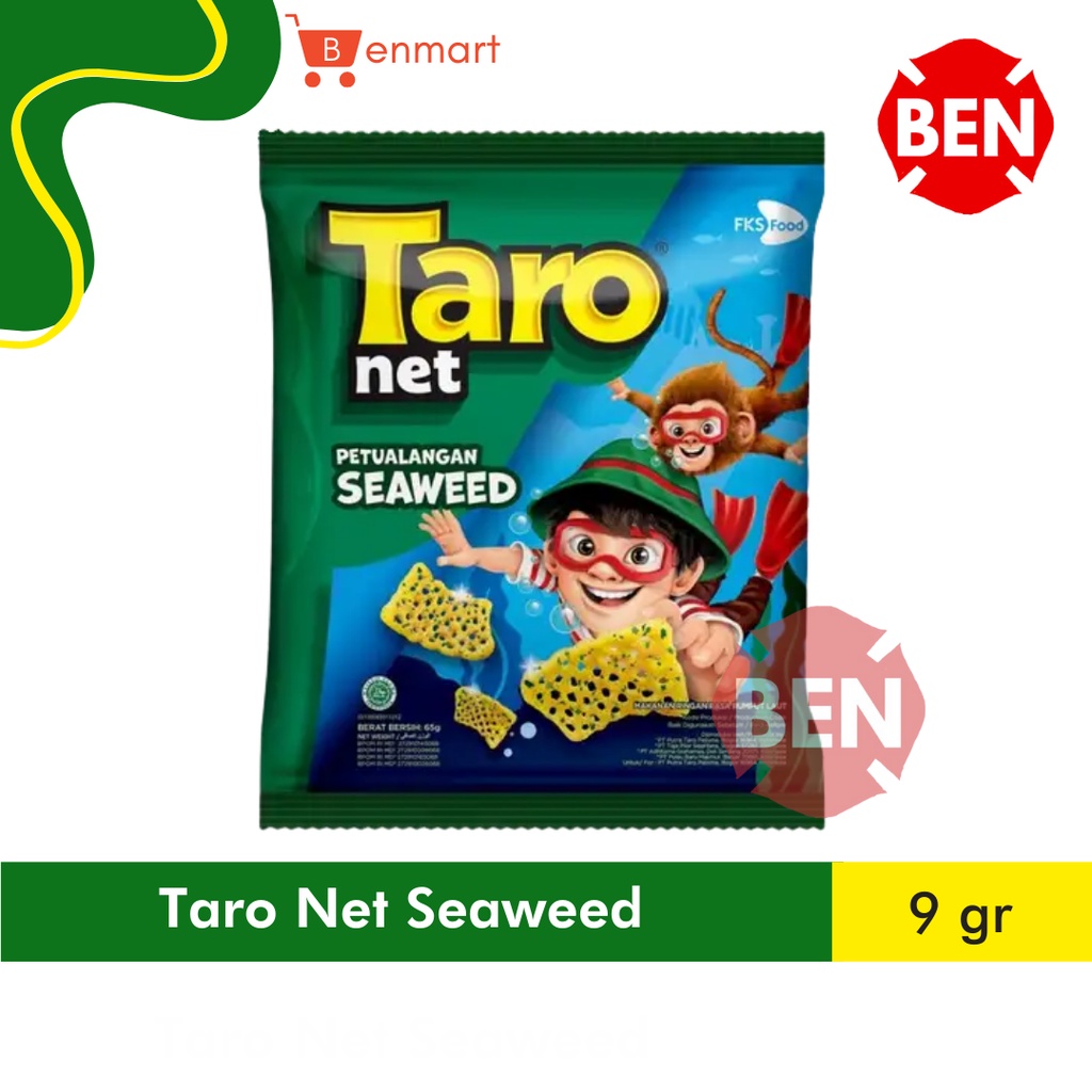 Jual Snack Taro Net Seaweed G Gr G Gr Rumput Laut Chiki Kecil Murah