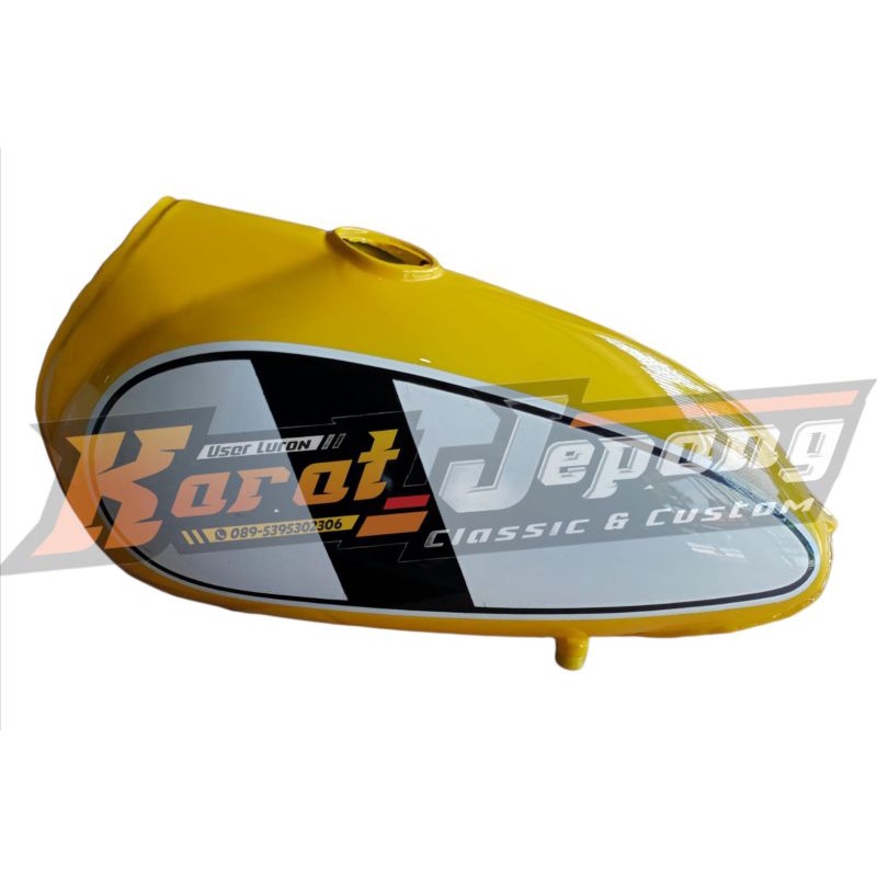 Jual TANGKI YAMAHA DT CB100 TRAIL JADUL PREES WARNA KUNING Shopee