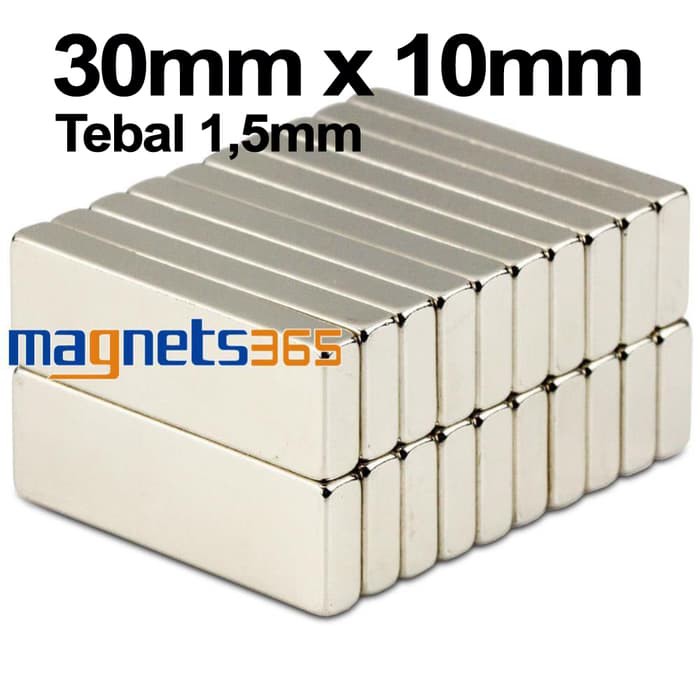 Jual Magnet Kotak Persegi Panjang Neodymium Mm X Mm X Tebal Mm