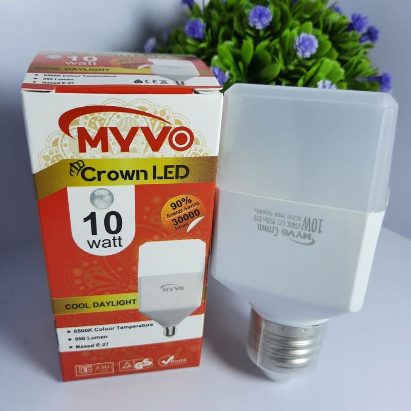 Jual LAMPU LED CROWN MYVO 10 WATT Shopee Indonesia