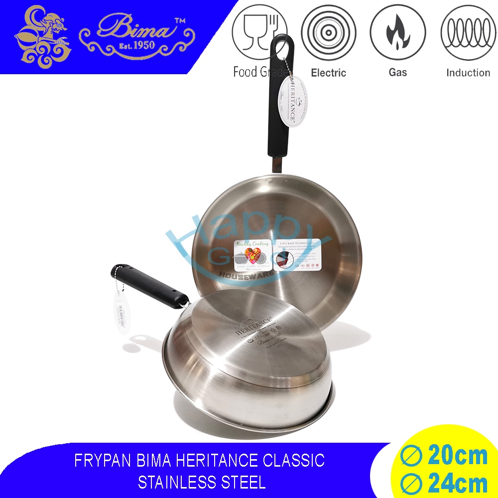 Jual BIMA HERITANCE CLASSIC 20 24CM FRYPAN PANCI PENGGORENGAN INDUKSI