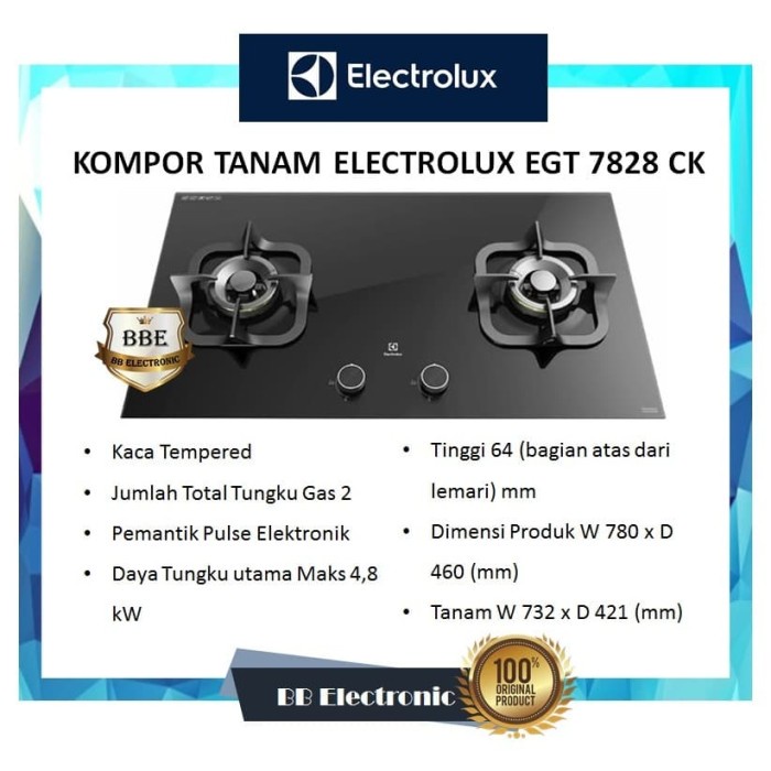 Jual Kompor Tanam Electrolux Egt Ck Egt Ck Egt Ck