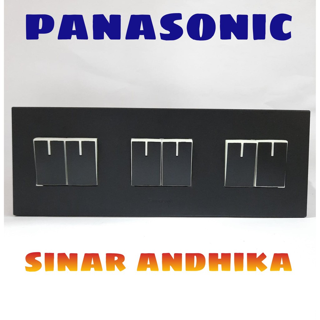 Jual Saklar Seri Kecil Triple Hitam Style E Panasonic Wesj B Wesj