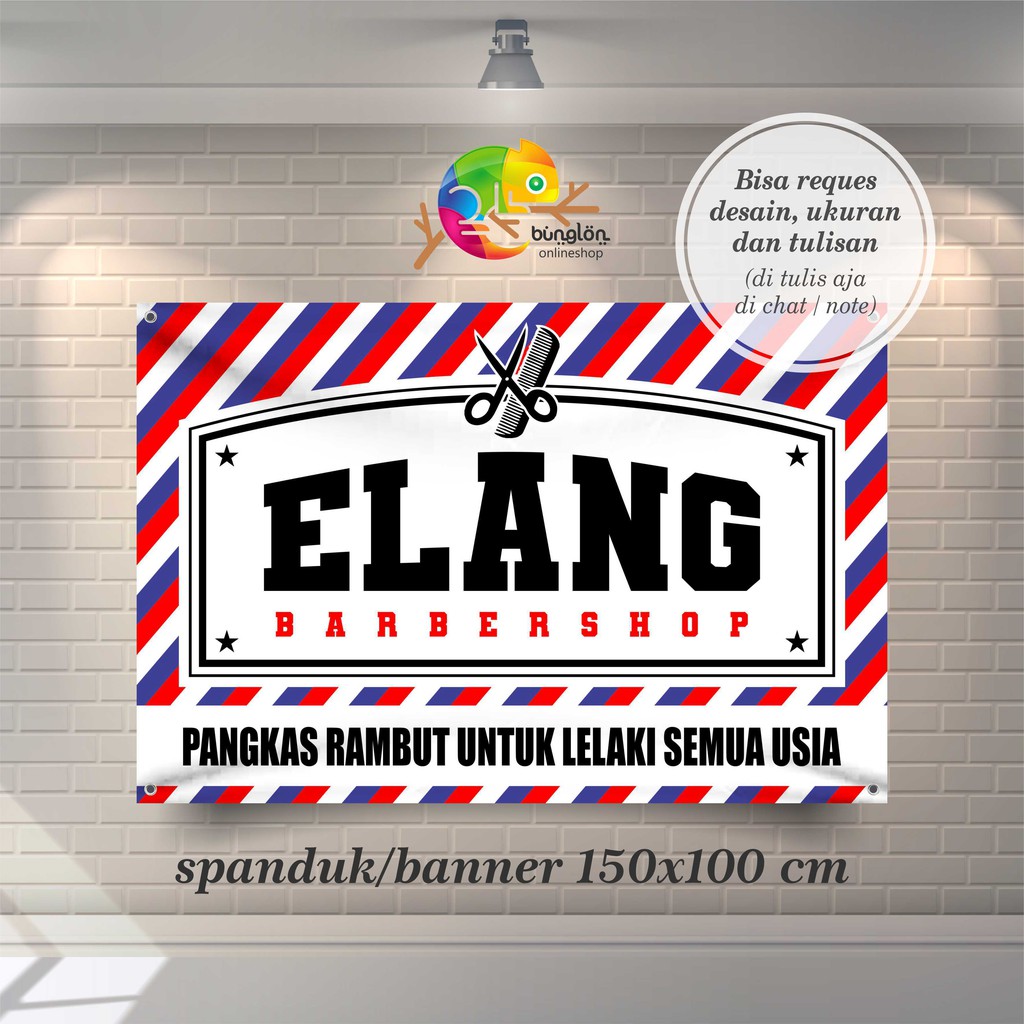 Jual Spanduk Banner Pangkas Rambut Barbershop Shopee Indonesia