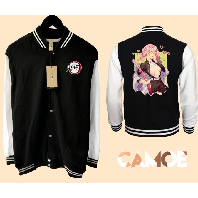 Jual Jaket Baseball Varsity Anime Demon Slayer Kanroji Mitsuri Waifu