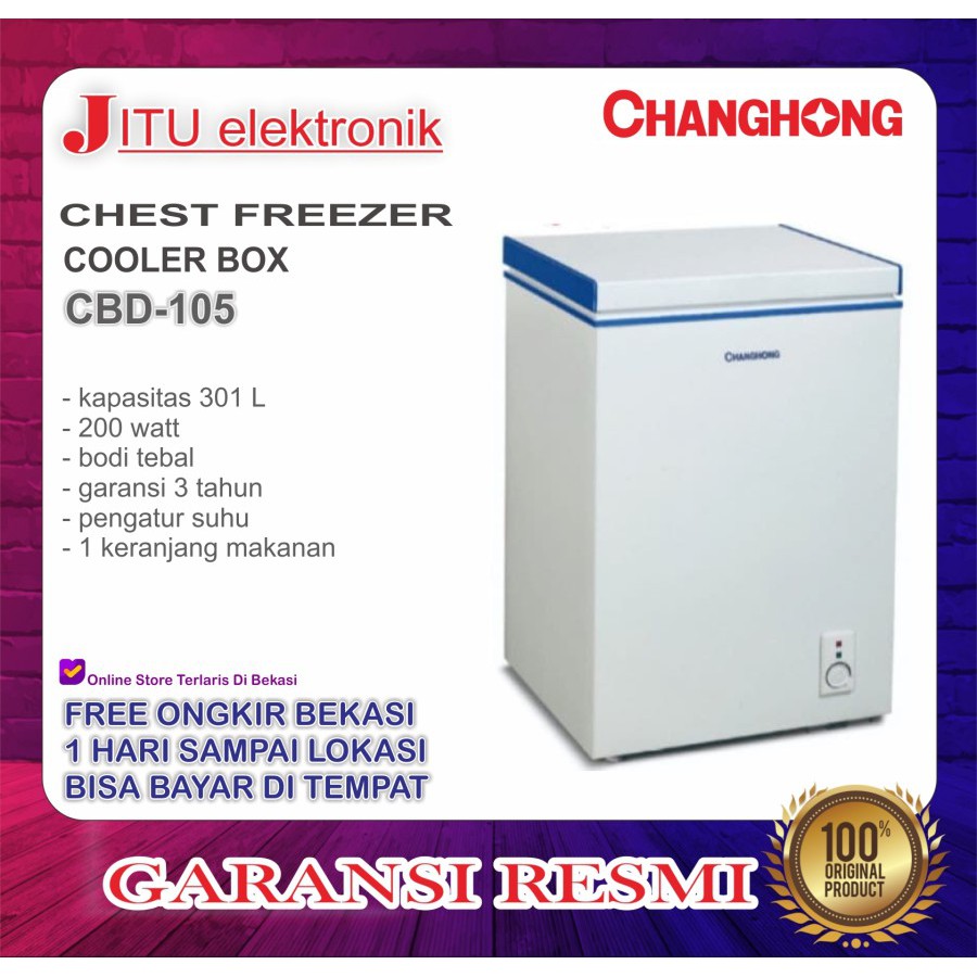 Jual Changhong Cbd Chest Freezer Box L Lemari Pembeku Liter