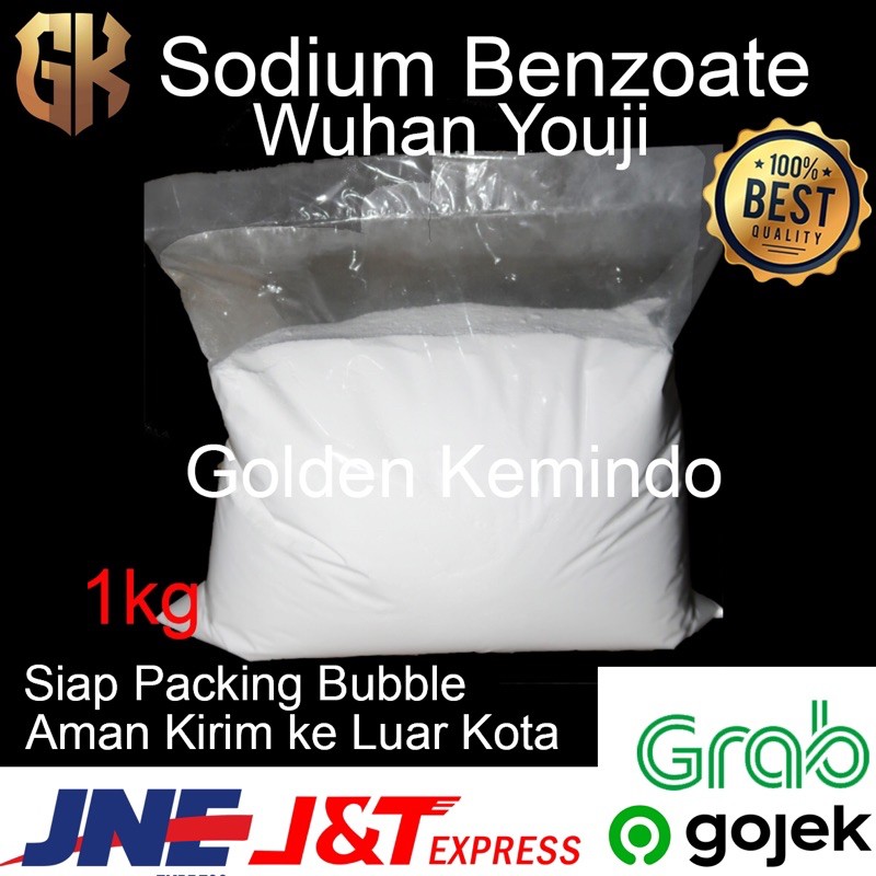 Jual Sodium Benzoate Natrium Benzoat 1 Kg Pengawet Makanan Ready Stock